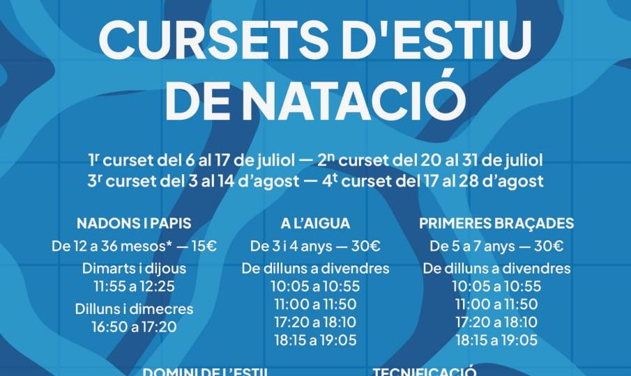 Curso de natación