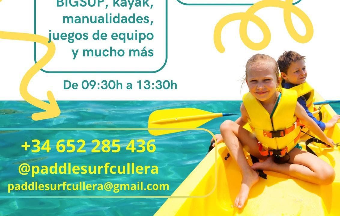 Campus de verano en escuela paddle surf Cullera
