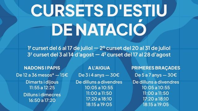 Curso de natación