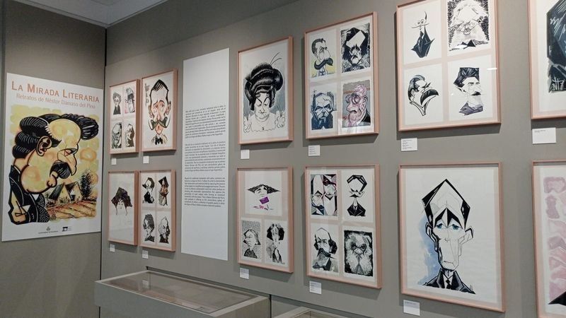 Exposición 'La mirada literaria: retratos de Néstor Dámaso del Pino'