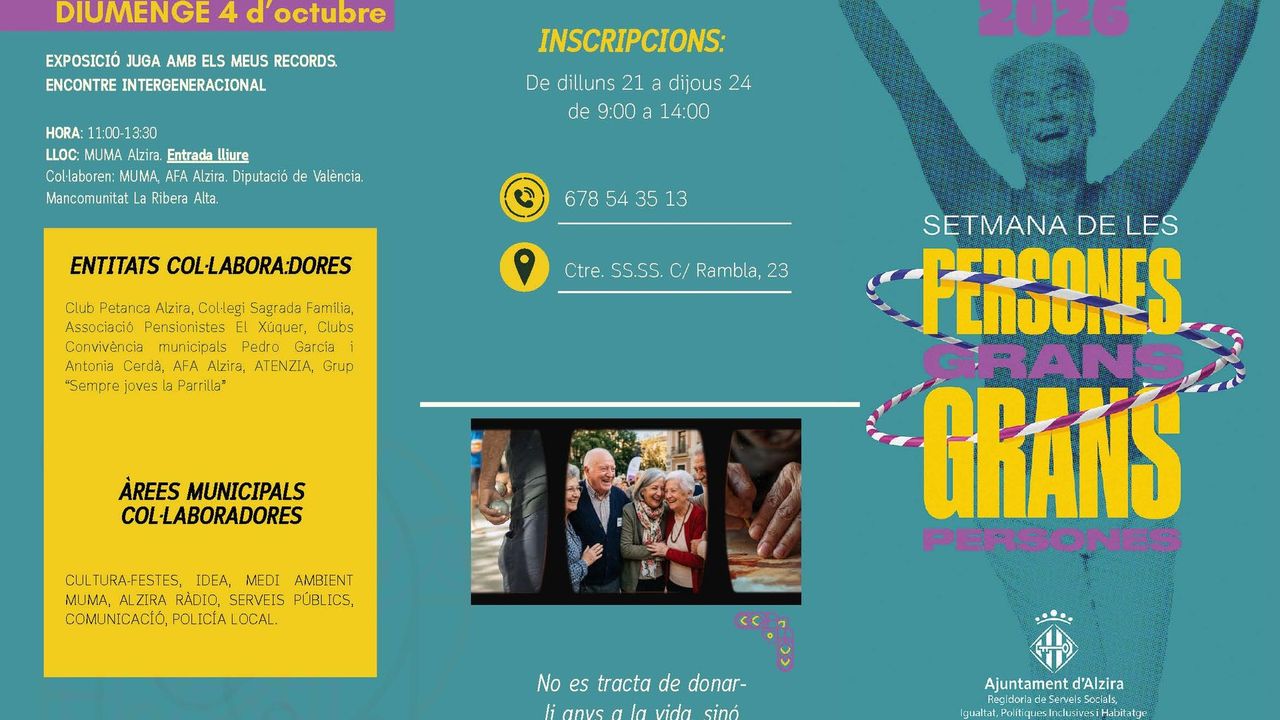 Exposición: Juga amb els meus records. Encontre intergeneracional
