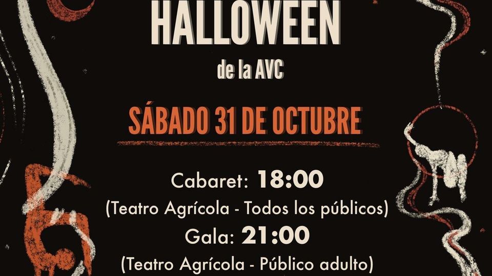 96º Cabarets de Circo y Fiesta de la AVC: Halloween (Sábado 31 DE OCTUBRE)