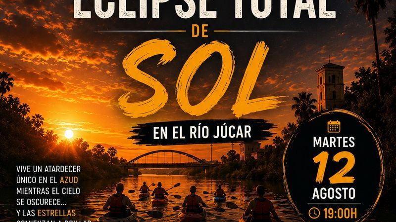 Ruta en kayak y observación del eclipse solar
