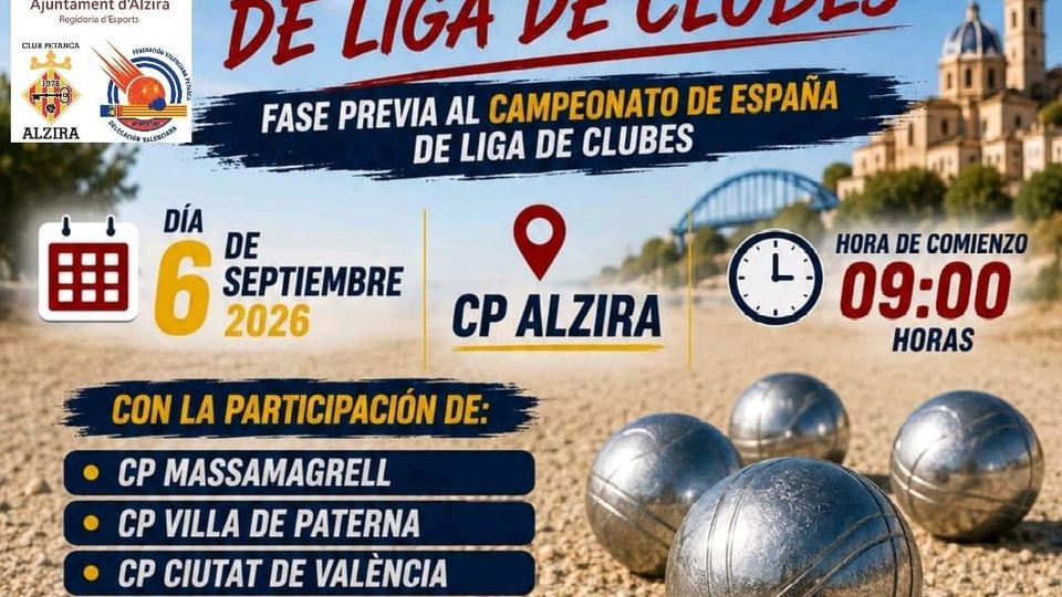 Petanca - Quinta jornada de liga de clubs