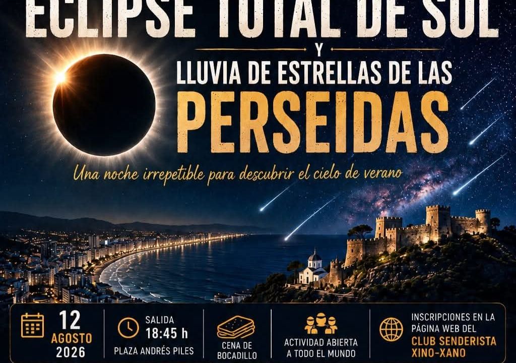 Ruta senderista para observar el eclipse solar y la lluvia de estrellas de las Perseidas