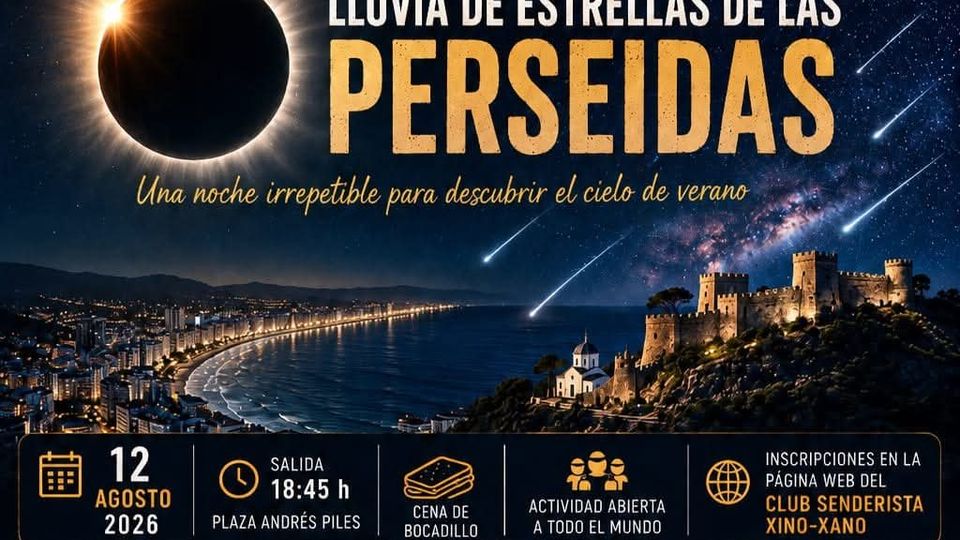 Ruta senderista para observar el eclipse solar y la lluvia de estrellas de las Perseidas