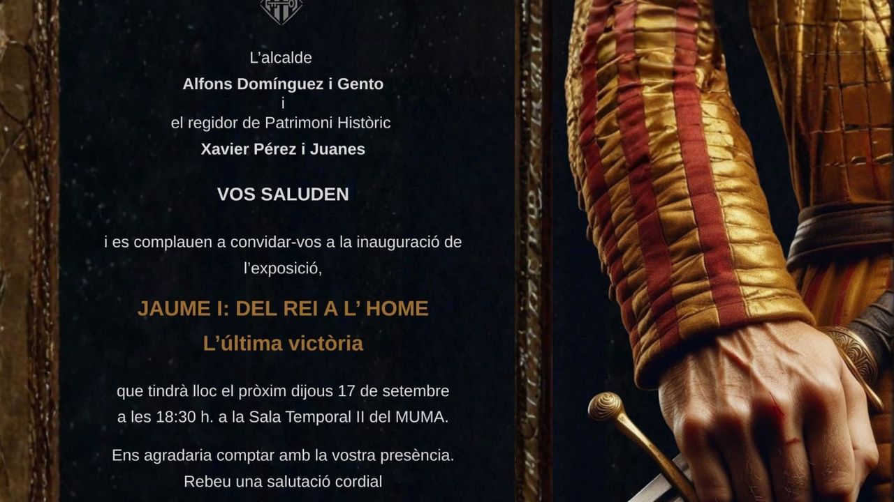 Inauguración de la exposición «Jaume I: del rei a l’home. L’última victòria»