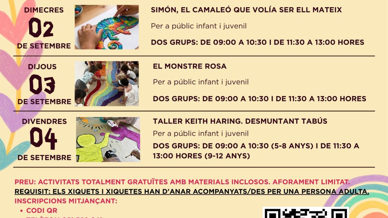 Cicle de tallers didàctics i creatius dissenyats per a aprendre, jugar i gaudir