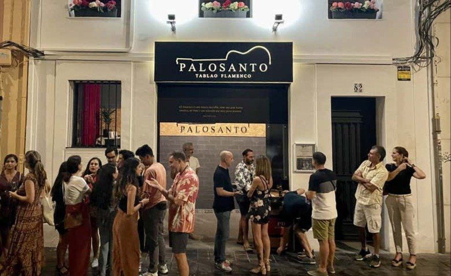 Espectáculo flamenco en el tablao Palosanto