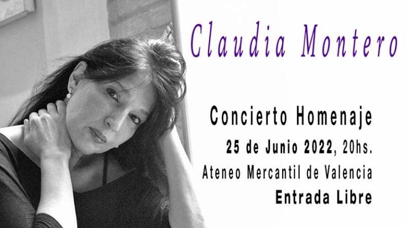 Concierto Homenaje a Claudia Montero en el Ateneo Mercantil