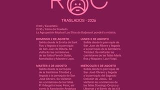 Traslado de Sant Roc desde la parroquia de la Natividad hasta la parroquia de San Miguel