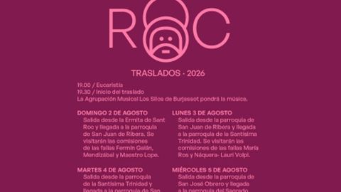 Traslado de Sant Roc desde la parroquia de la Natividad hasta la parroquia de San Miguel