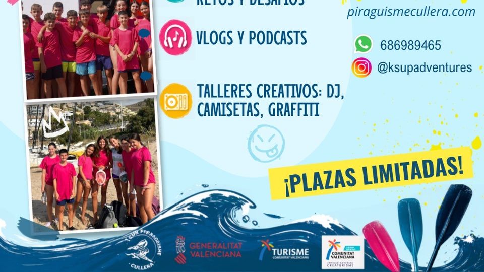 Campus de verano KSUP Teen para jóvenes en kayak