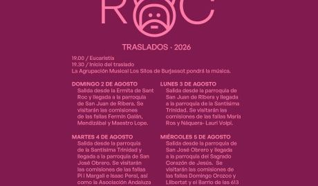 Traslado de Sant Roc desde la parroquia de San José Obrero hasta la parroquia del Sagrado Corazón de Jesús