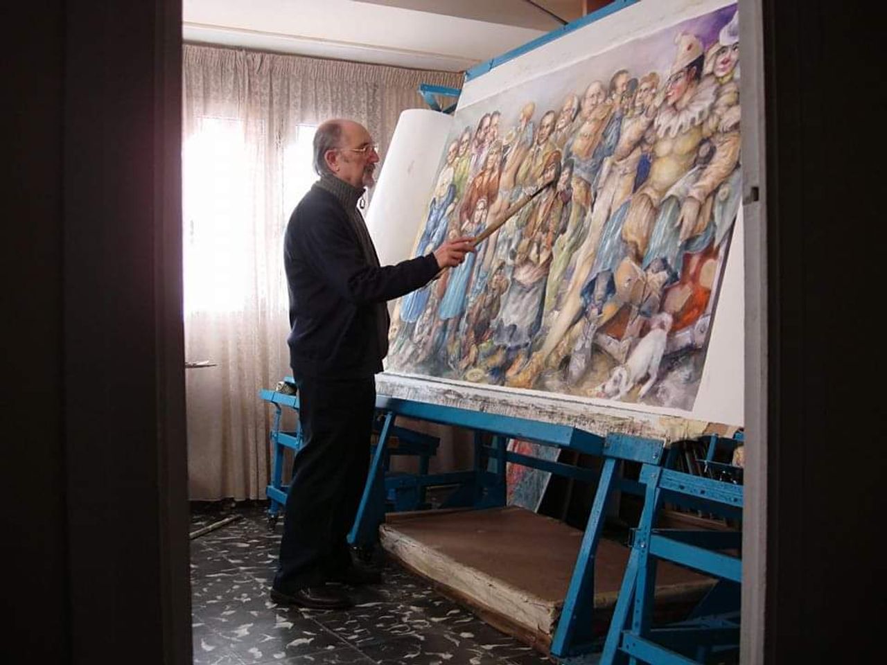 Rafael Boluda en su proceso creativo. Foto: Facebook Rafael Boluda