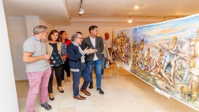 La acuarela más grande del mundo se expone en Valencia