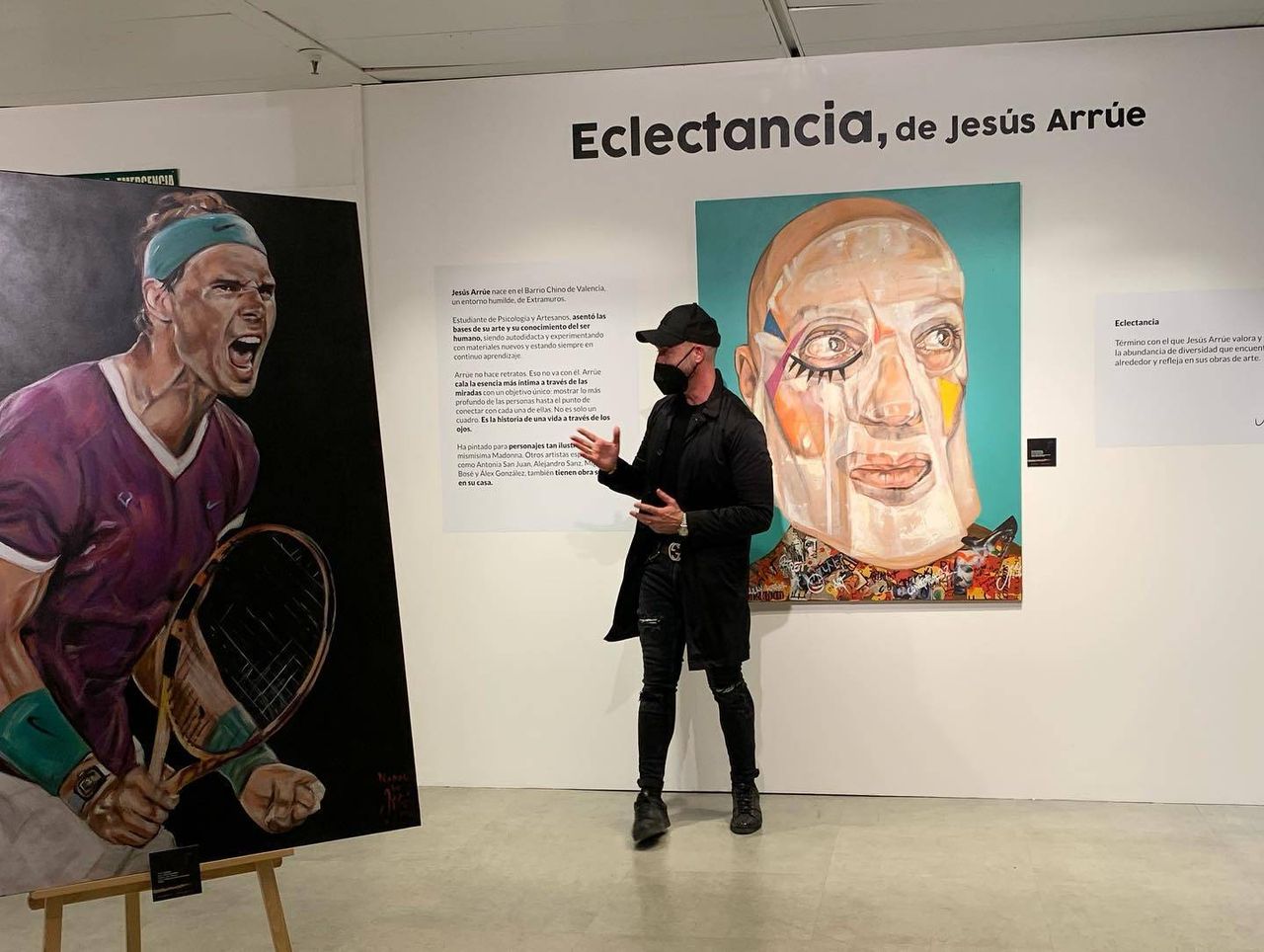 «Eclectancia» estará hasta el próximo 5 de marzo el Espacio de Exposiciones de El Corte Inglés Colón. Foto: Facebook Jesús Arrúe