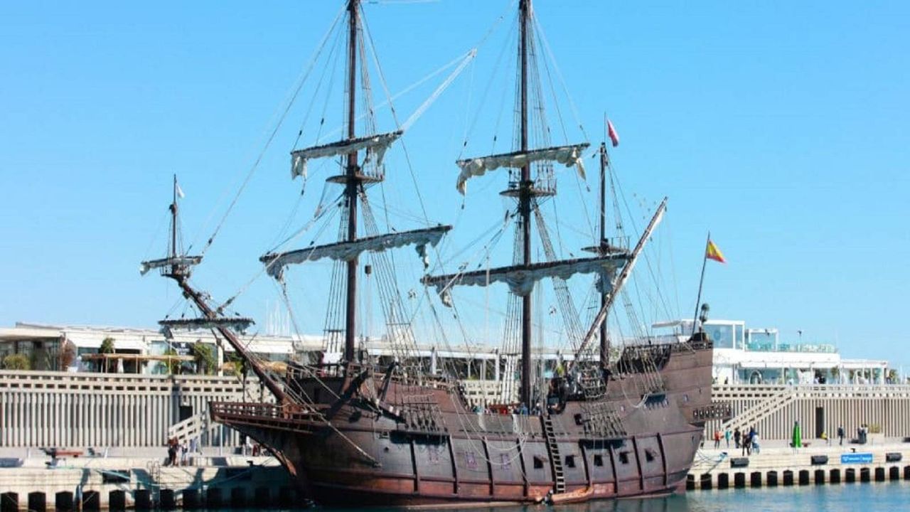 Visita el histórico galeón Andalucía en la Marina de Valencia