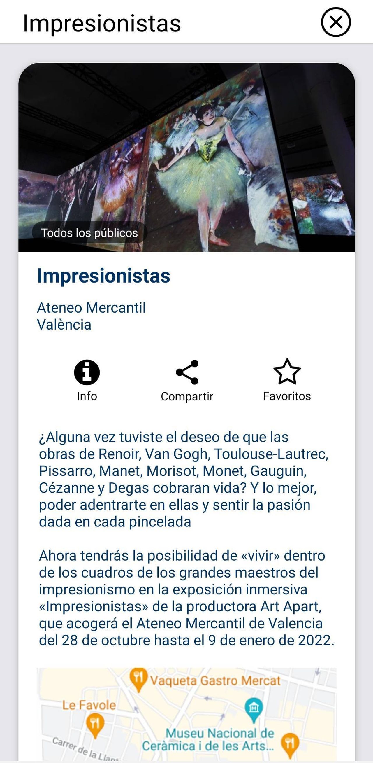 Detalle de evento en Hoy Valencia